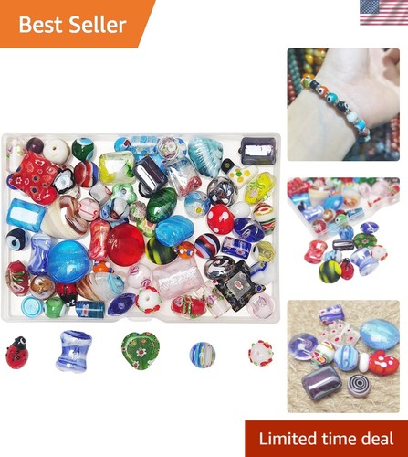 50pcs assorted glass - beads, for